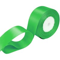 Neel Blue Double Sided Satin Polyester Ribbon Roll, 25mm x 25 Metres in Emerald