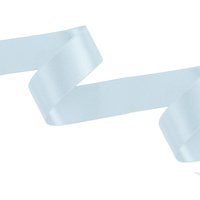 Neel Blue Double Sided Satin Polyester Ribbon Roll, 40mm x 10 Metres in Light Blue