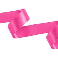 Neel Blue Double Sided Satin Polyester Ribbon Roll, 40mm x 10 Metres in Pale Pink
