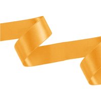 Neel Blue Double Sided Satin Polyester Ribbon Roll, 40mm x 10 Metres in Pale Orange