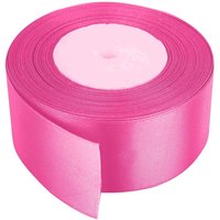 Neel Blue Double Sided Satin Polyester Ribbon Roll, 50mm x 25 Metres in Pale Pink