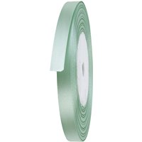 Neel Blue Double Sided Satin Polyester Ribbon Roll, 6mm x 25 Metres in Light Green