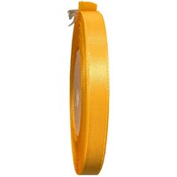 Neel Blue Double Sided Satin Polyester Ribbon Roll, 6mm x 25 Metres in Pale Orange