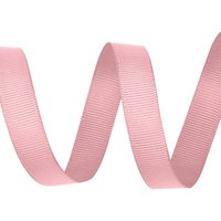 Neel Blue Grosgrain Ribbon, Solid Polyester Ribbon, 10mm x 10 Metres in Pink