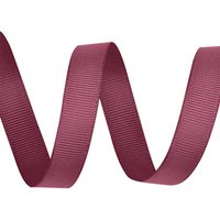 Neel Blue 25mm Grosgrain Ribbon, Solid Polyester Ribbon, 10 Metres in Burgundy