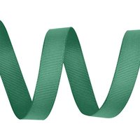 Neel Blue 25mm Grosgrain Ribbon, Solid Polyester Ribbon, 10 Metres in Dark Green