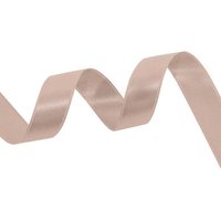 Neel Blue Double Sided Satin Polyester Ribbon Roll, 50mm x 10 Metres in Beige