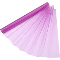 Neel Blue Organza Roll Sheer Fabric for Party Favours Supplies- 70cm x 15m in Purple