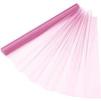 Neel Blue Organza Roll Sheer Fabric for Party Favours Supplies- 70cm x 15m in Rose