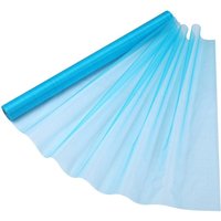 Neel Blue Organza Roll Sheer Fabric for Party Favours Supplies- 70cm x 15m in Turquoise