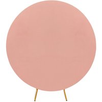 Neel Blue Round Arch Backdrop Cover Spandex Wrinkle-Resistant Circle Arch Stand Cover - 220cm in Rose Gold