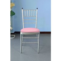 Neel Blue Chair Pad Cover Soft Spandex Removable for home, Wedding Party, Events, Pack of 10 in Baby Pink