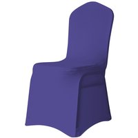 Neel Blue 10pcs Spandex Polyester Stretch Chair Cover, Washable & Removable Slipcovers in Purple