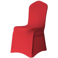 Neel Blue 10pcs Spandex Polyester Stretch Chair Cover, Washable & Removable Slipcovers in Red