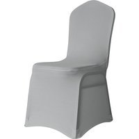 Neel Blue 10pcs Spandex Polyester Stretch Chair Cover, Washable & Removable Slipcovers in Silver