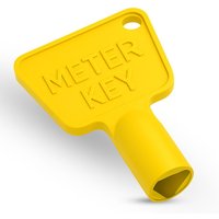 Neel Blue 2pcs Plastic Utility Key, Gas & Electric Meter Box Key in Yellow