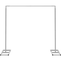 Neel Blue 3x3 Metres Arch Stand with Base, Backdrop Frame Stand in Silver