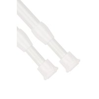 Neel Blue 2pcs White Extendable Curtain Poles - 55cm-90cm