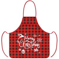 Neel Blue Christmas Apron, Xmas Themed for Men & Women - 60cm x 70cm | Size: 60 cm x 70 cm
