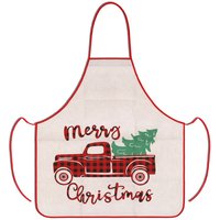 Neel Blue 60cm x 70cm Polyester Christmas Apron, XMas Cooking Wear | Size: 60 cm x 70 cm