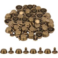 Neel Blue 12mm Mushroom Feet Cap with 7mm Back Rivets - 25pcs in Bronze