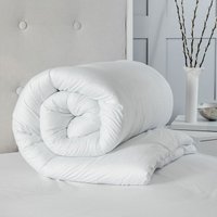 Snug City Winter Extra Warm 15 Tog Microfibre Soft Like Down Duvet + 2 Pillows Non Allergenic Hollow Filling in White | Size: Double