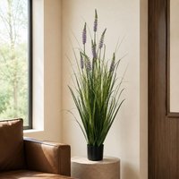 125cm Artificial Lavender Grass Pot