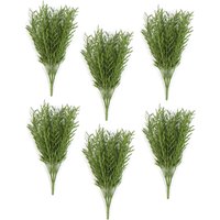 Pack 6 x 40cm Fire Resistant Artificial Foliage Grass Stem