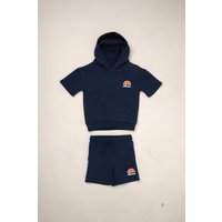 2 Piece Short Sleeve Hoody & Short Outfit Set