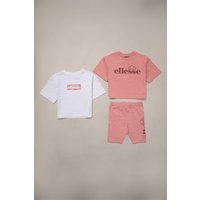 3 Piece T Shirt & Cycle Short Outfit Set