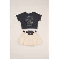 T Shirt Skort & Belt Purse Outfit Set Years