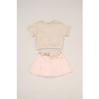 T Shirt. Skort & Belt Purse Outfit Set Light Years