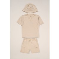 T Shirt Shorts & Bucket Hat Outfit Set Light Years