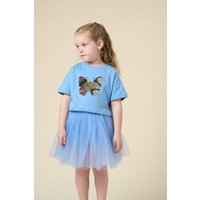 Cropped Printed T Shirt & Skirt Outfit Set Pale Years