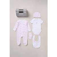 Rock a Bye Baby Girl's Cotton 5-Piece Baby Gift Set in Pink | Size: 0-3 m
