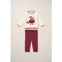 True Knit Bear Jumper & Trousers Outfit Set m