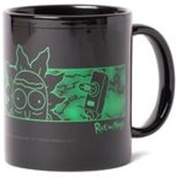 Rick & Morty Portal Heads Mug - Black | Size: 300ml