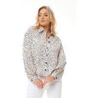 Heart Print Shirt Cream