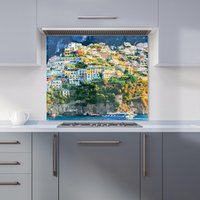 Warren Reed - Designer Positano, Amalfi Coast Kitchen Splashback in Green | Size: 700mm x 750mm