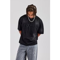 Boxy Washed Embroidered T Shirt