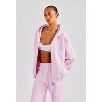Embroidered C Zip Through Hoodie