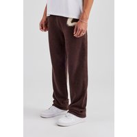 Fluffy Intarsia C Jogger Chocolate