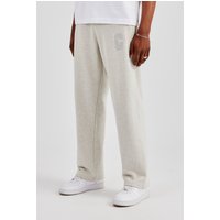 Embroidered C Straight Leg Jogger Ash
