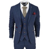 Tweed Check 3 Piece Suit 46R
