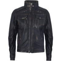 Biker Distressed Motorcycle Jacket