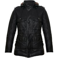 Hooded Trench Multi Pocket Overcoat Jacket