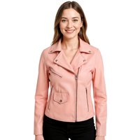 Classic Brando Biker Jacket Secunda Pink
