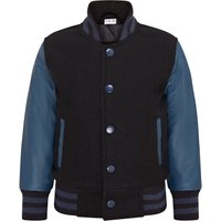 Wool Varsity Bomber Jacket Real Sleeves True