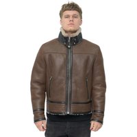 Retro Pilot Sheepskin Biker Jacket Helmsley