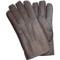Infinity Leather Men's Luxury Sheepskin Leather Gloves in Brown | Size: Large